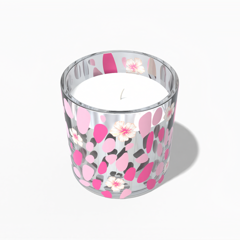 Scented cup with a candle inside