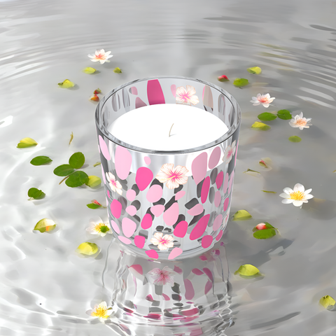 Scented cup with a candle inside