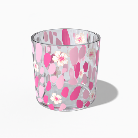 Transparent scented cup without a candle inside